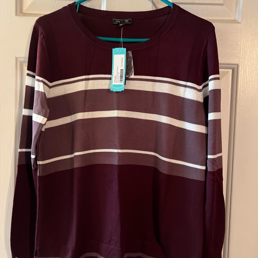 Stitch Fix Lety & Me sweater NWT button cuffs very soft